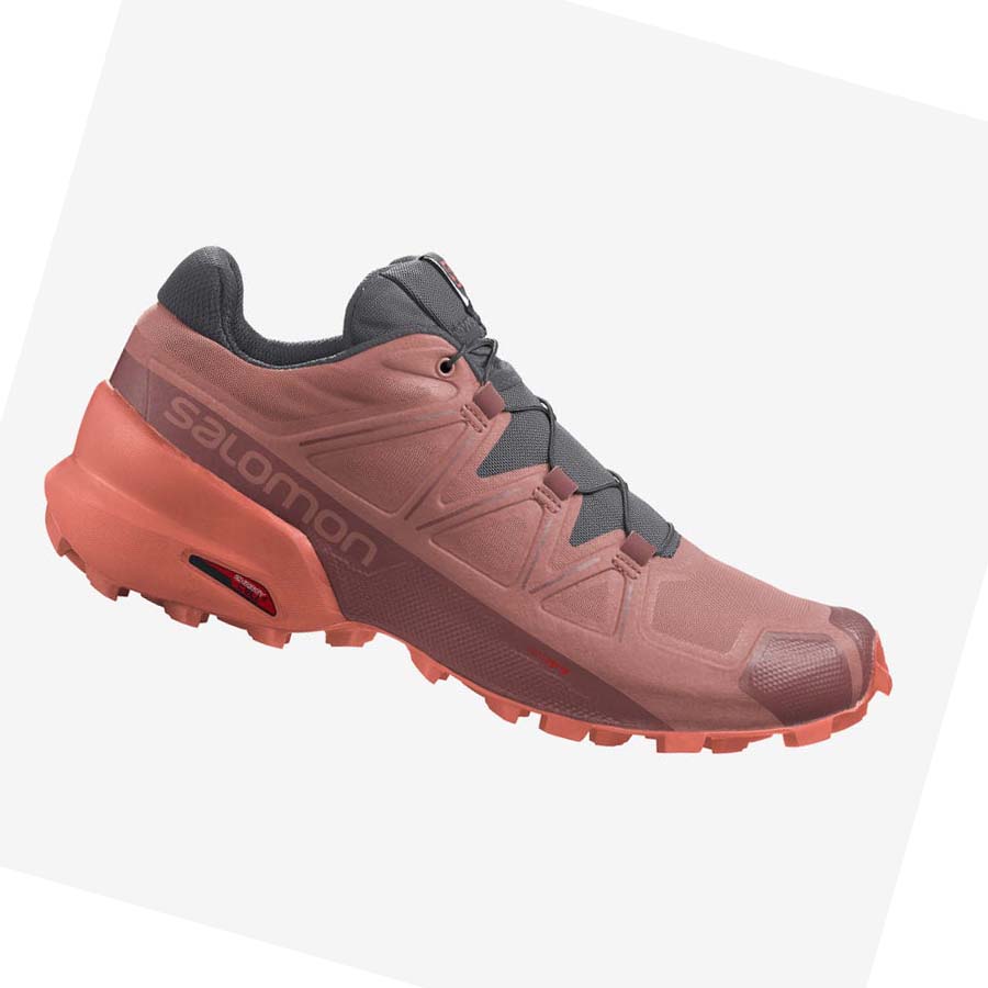 Tenis Para Trail Running Salomon SPEEDCROSS 5 Mujer Naranjas | MX 2744DFM